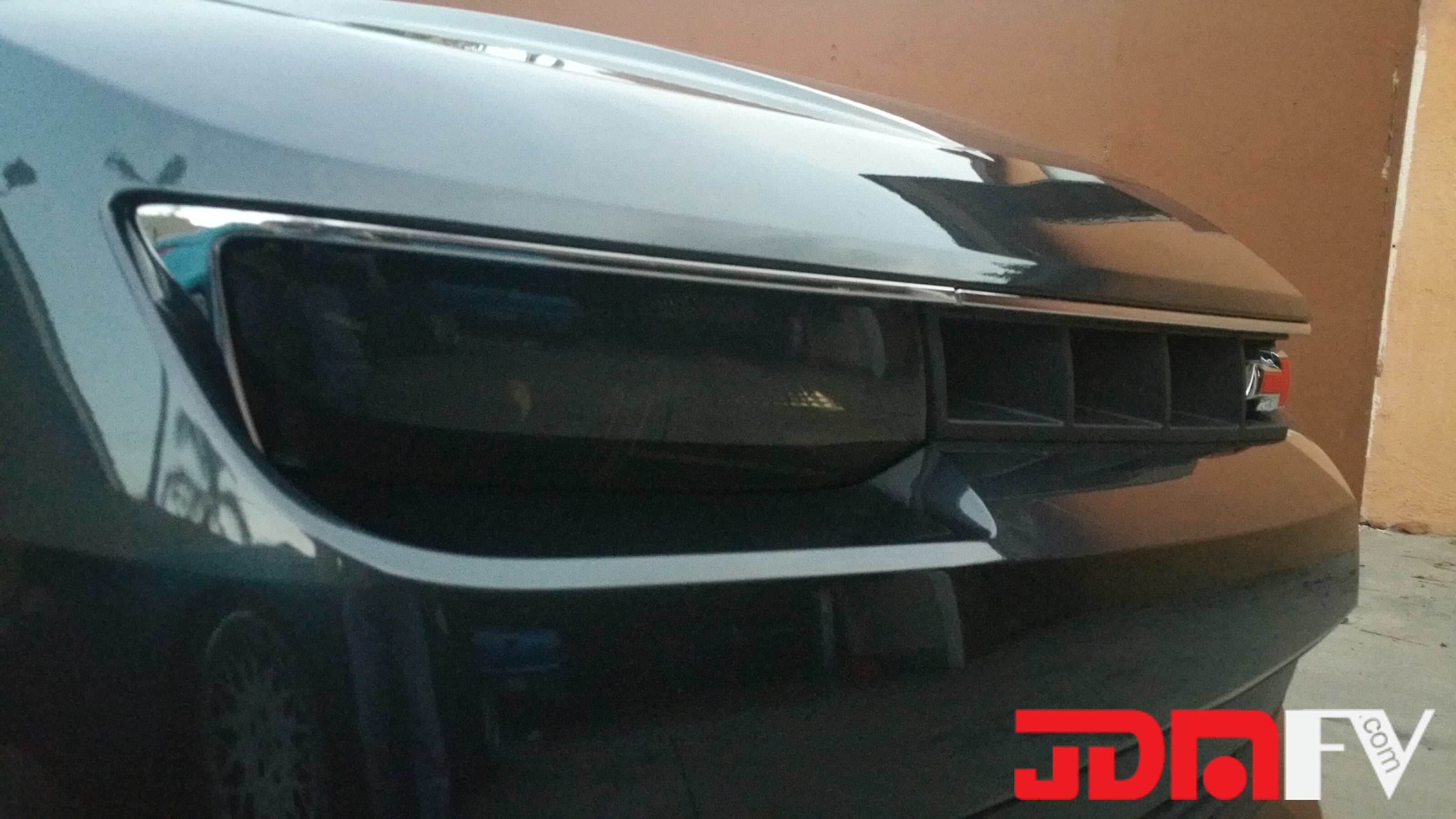 Precut Vinyl Tint Cover with Reverse Cutout for 2014-2015 Chevrolet Camaro RS Taillights 20% Dark Smoke